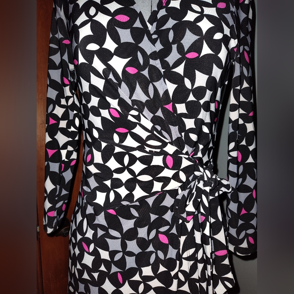 Anne Klein Faux Wrap Dress XS - Picture 7 of 8